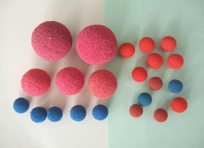 普通胶球,海绵胶球,剥皮胶球,金刚砂胶球,橡胶胶球,硅胶胶球（图3）