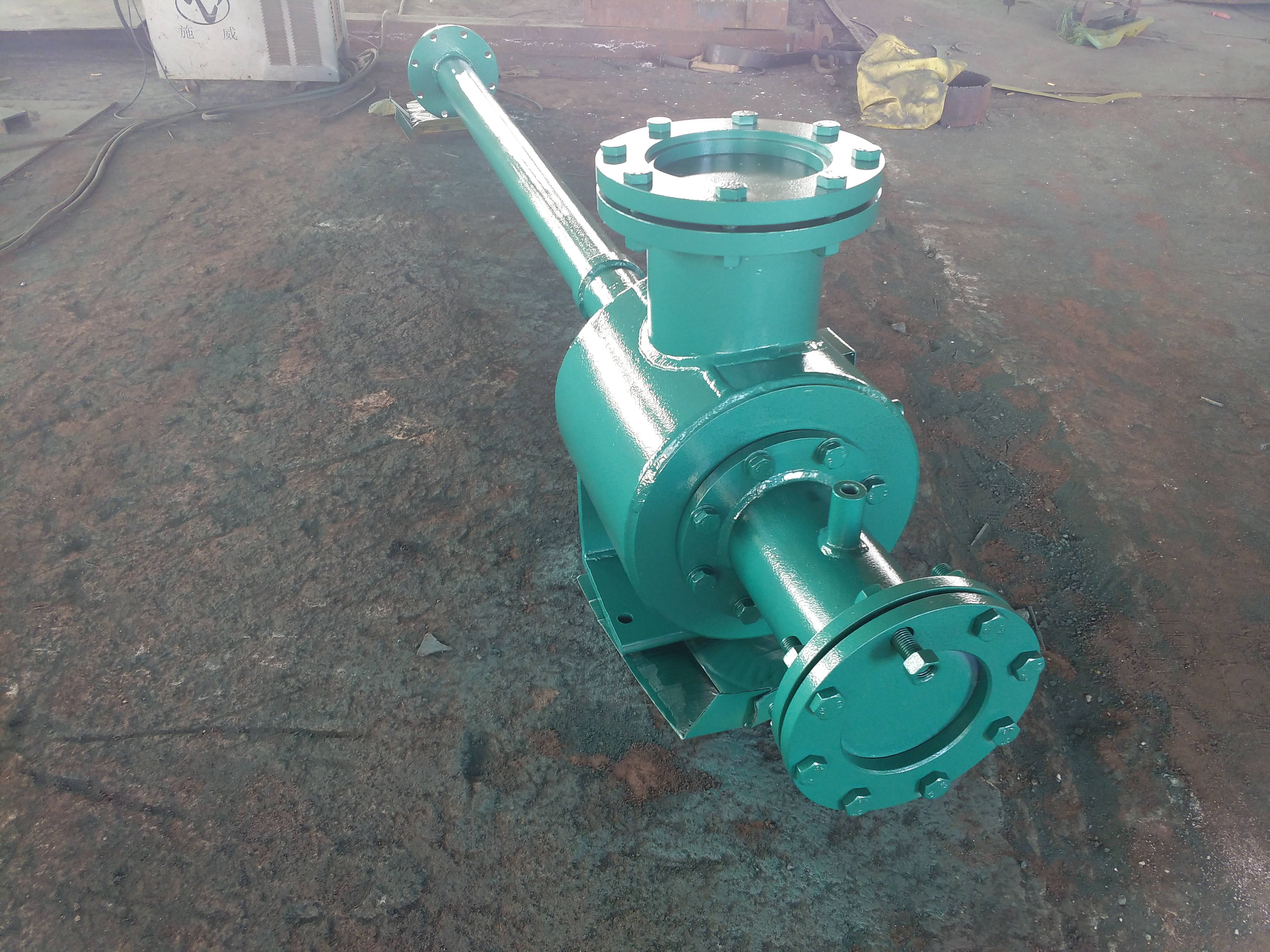 蜗旋缓冲式射水抽气器